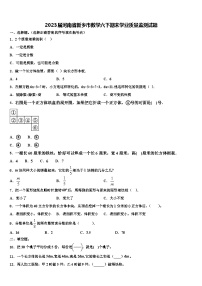 2023届河南省新乡市数学六下期末学业质量监测试题含解析