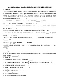 2023届甘肃省酒泉市阿克塞哈萨克族自治县数学六下期末检测模拟试题含解析