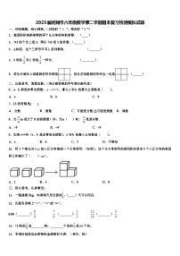 2023届河间市六年级数学第二学期期末复习检测模拟试题含解析