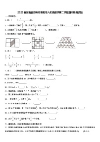 2023届河南省郑州市荥阳市六年级数学第二学期期末检测试题含解析