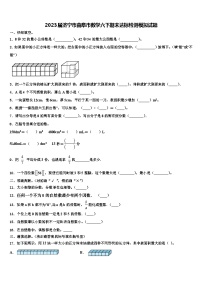 2023届济宁市曲阜市数学六下期末达标检测模拟试题含解析