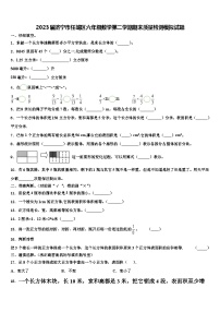 2023届济宁市任城区六年级数学第二学期期末质量检测模拟试题含解析