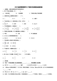 2023届泽普县数学六下期末质量跟踪监视试题含解析