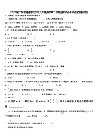 2023届广东省梅州市兴宁市六年级数学第二学期期末学业水平测试模拟试题含解析