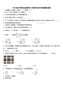 2023届广州市东山区数学六下期末学业水平测试模拟试题含解析