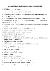 2023届河池市环江毛南族自治县数学六下期末学业水平测试试题含解析