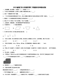 2023届海门市六年级数学第二学期期末统考模拟试题含解析