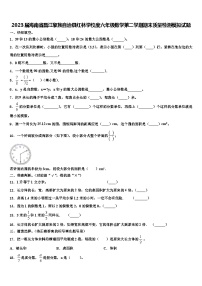 2023届海南省昌江黎族自治县红林学校度六年级数学第二学期期末质量检测模拟试题含解析