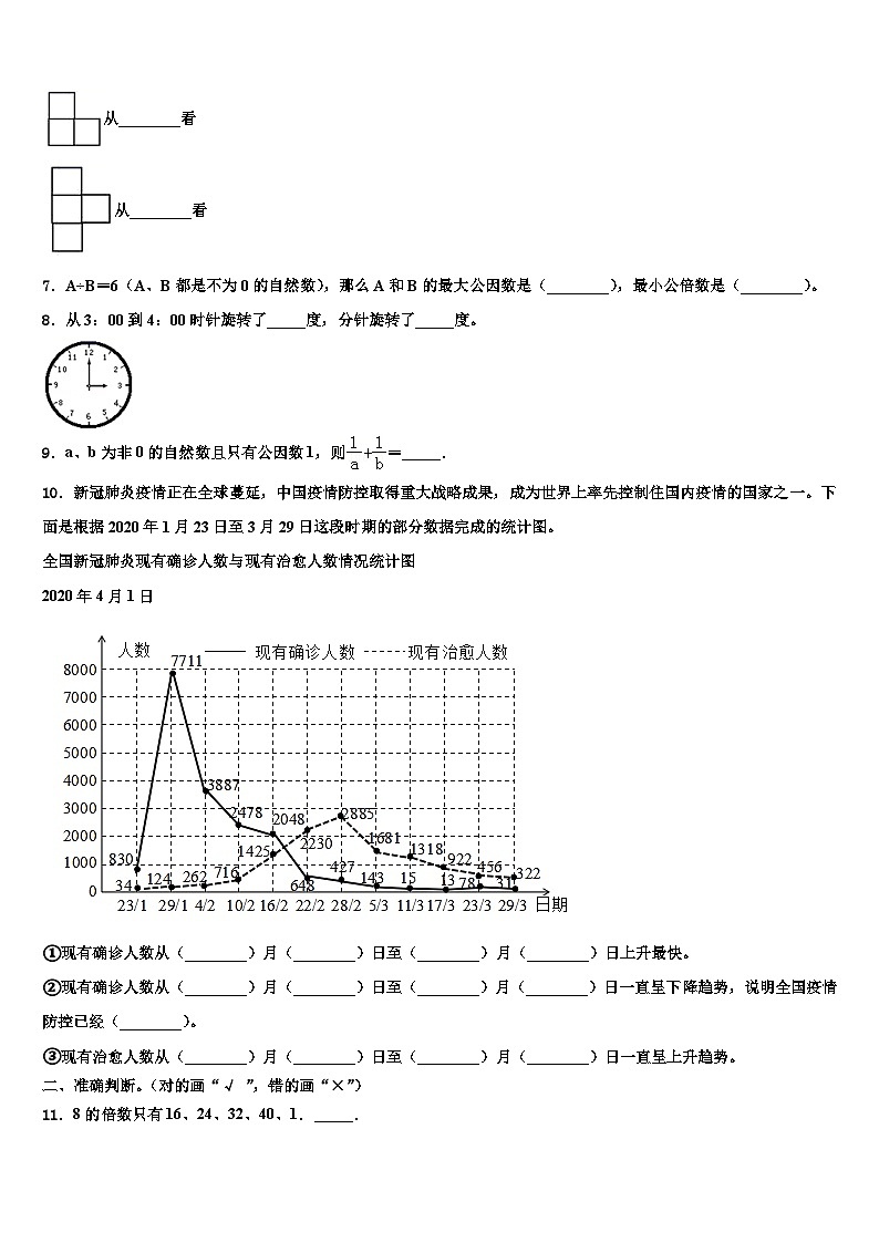 2023届海南省屯昌县数学六年级第二学期期末学业质量监测模拟试题含解析第2页
