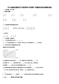 2023届湖北省黄石市下陆区数学六年级第二学期期末质量检测模拟试题含解析