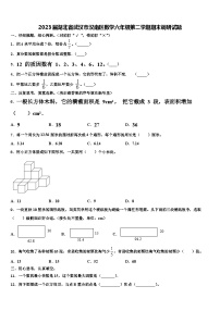 2023届湖北省武汉市汉南区数学六年级第二学期期末调研试题含解析