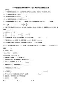 2023届湖北省襄樊市数学六下期末质量跟踪监视模拟试题含解析