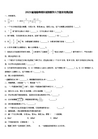 2023届湖南郴州汝城县数学六下期末经典试题含解析