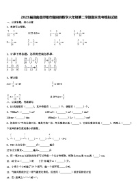 2023届湖南省邵阳市隆回县数学六年级第二学期期末统考模拟试题含解析