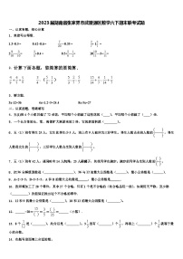 2023届湖南省张家界市武陵源区数学六下期末联考试题含解析