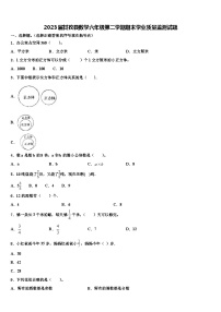 2023届甘孜县数学六年级第二学期期末学业质量监测试题含解析