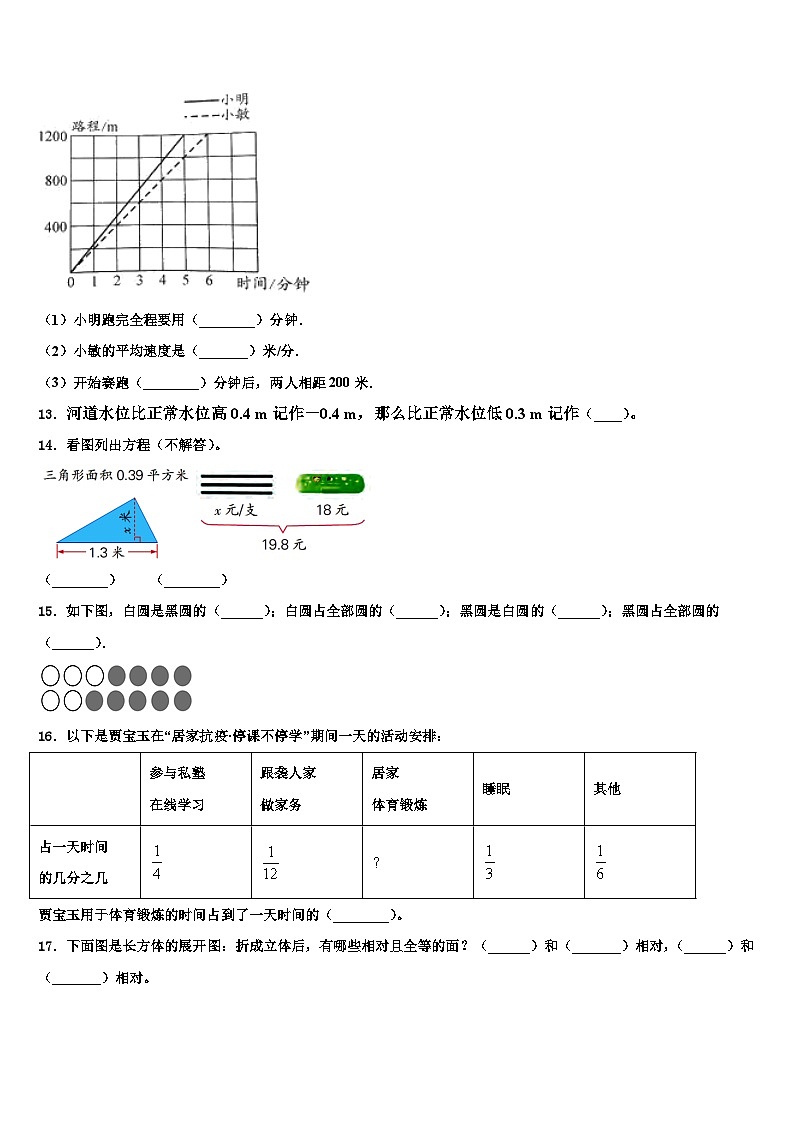 2023届潞西市六年级数学第二学期期末统考试题含解析02