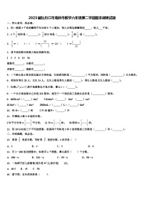 2023届牡丹江市海林市数学六年级第二学期期末调研试题含解析