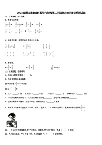 2023届湛江市麻章区数学六年级第二学期期末教学质量检测试题含解析