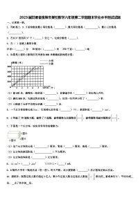 2023届甘肃省张掖市某校数学六年级第二学期期末学业水平测试试题含解析