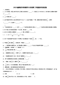 2023届聊城市莘县数学六年级第二学期期末检测试题含解析