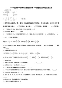 2023届萍乡市上栗县六年级数学第二学期期末质量跟踪监视试题含解析