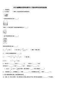 2023届莆田市秀屿区数学六下期末教学质量检测试题含解析