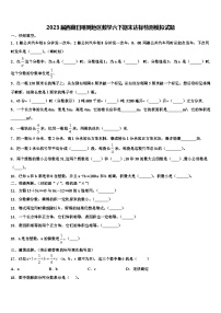 2023届西藏日喀则地区数学六下期末达标检测模拟试题含解析