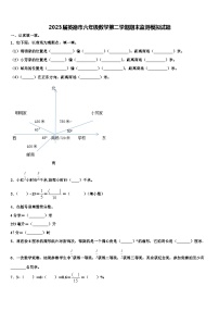 2023届英德市六年级数学第二学期期末监测模拟试题含解析