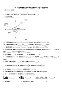 2023届贵州省六盘水水城区数学六下期末预测试题含解析