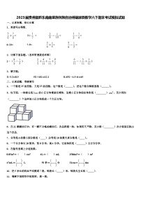 2023届贵州省黔东南南苗族侗族自治州锦屏县数学六下期末考试模拟试题含解析