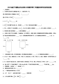 2023届辽宁省鞍山市台安县六年级数学第二学期期末教学质量检测试题含解析