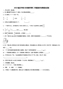 2023届辽中县六年级数学第二学期期末经典模拟试题含解析