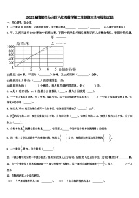 2023届邯郸市丛台区六年级数学第二学期期末统考模拟试题含解析