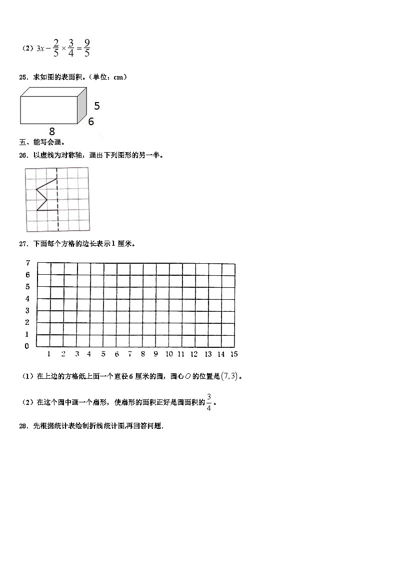 2023届邯郸市邯山区六年级数学第二学期期末考试试题含解析第3页