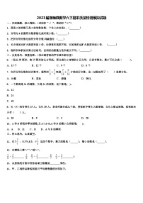 2023届通榆县数学六下期末质量检测模拟试题含解析