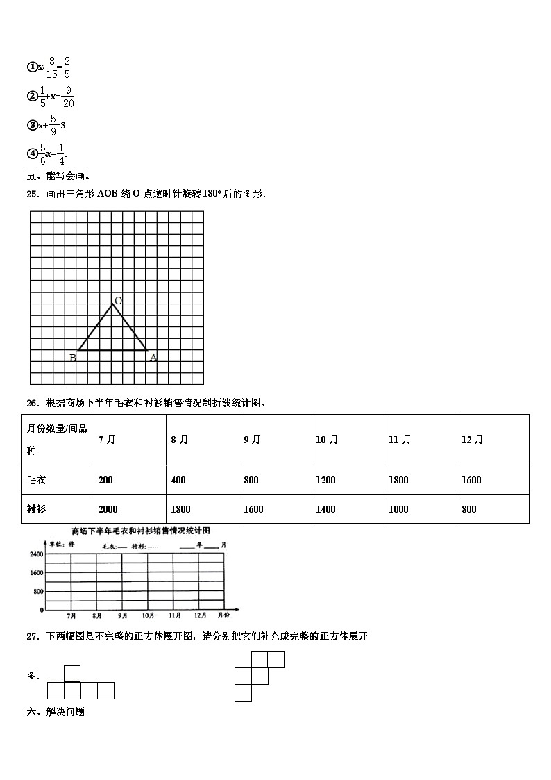 2023届邢台市临城县六年级数学第二学期期末统考试题含解析第3页