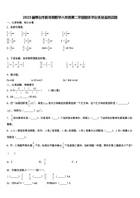 2023届邢台市新河县数学六年级第二学期期末学业质量监测试题含解析