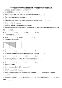 2023届遵义市桐梓县六年级数学第二学期期末学业水平测试试题含解析