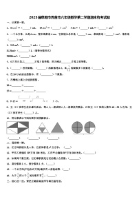 2023届阜阳市界首市六年级数学第二学期期末统考试题含解析