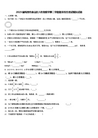 2023届鸡西市麻山区六年级数学第二学期期末综合测试模拟试题含解析