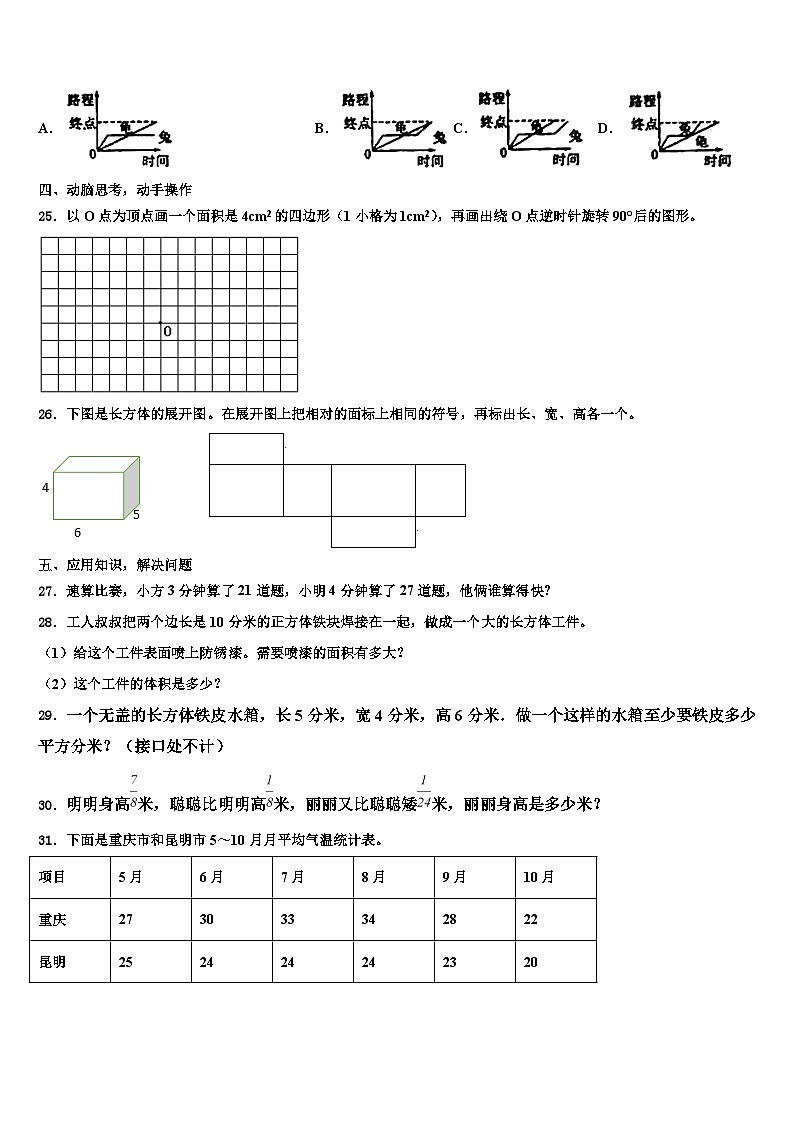 2023届青海省果洛藏族自治州数学六年级第二学期期末考试试题含解析第3页
