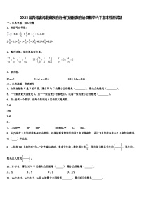 2023届青海省海北藏族自治州门源回族自治县数学六下期末检测试题含解析