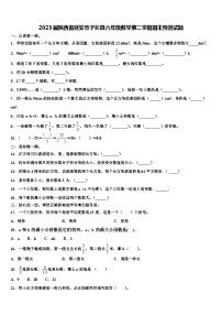 2023届陕西省延安市子长县六年级数学第二学期期末预测试题含解析