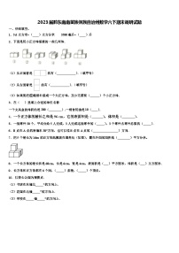 2023届黔东南南苗族侗族自治州数学六下期末调研试题含解析