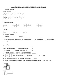 2023年丹寨县六年级数学第二学期期末综合测试模拟试题含解析