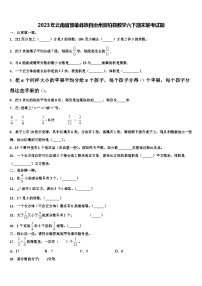 2023年云南省楚雄彝族自治州双柏县数学六下期末联考试题含解析