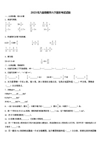 2023年八宿县数学六下期末考试试题含解析