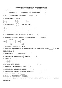 2023年井陉县六年级数学第二学期期末调研试题含解析