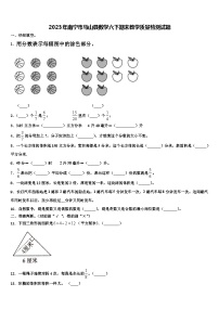 2023年南宁市马山县数学六下期末教学质量检测试题含解析